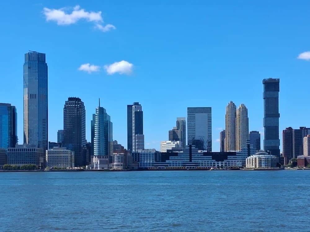 A city skyline